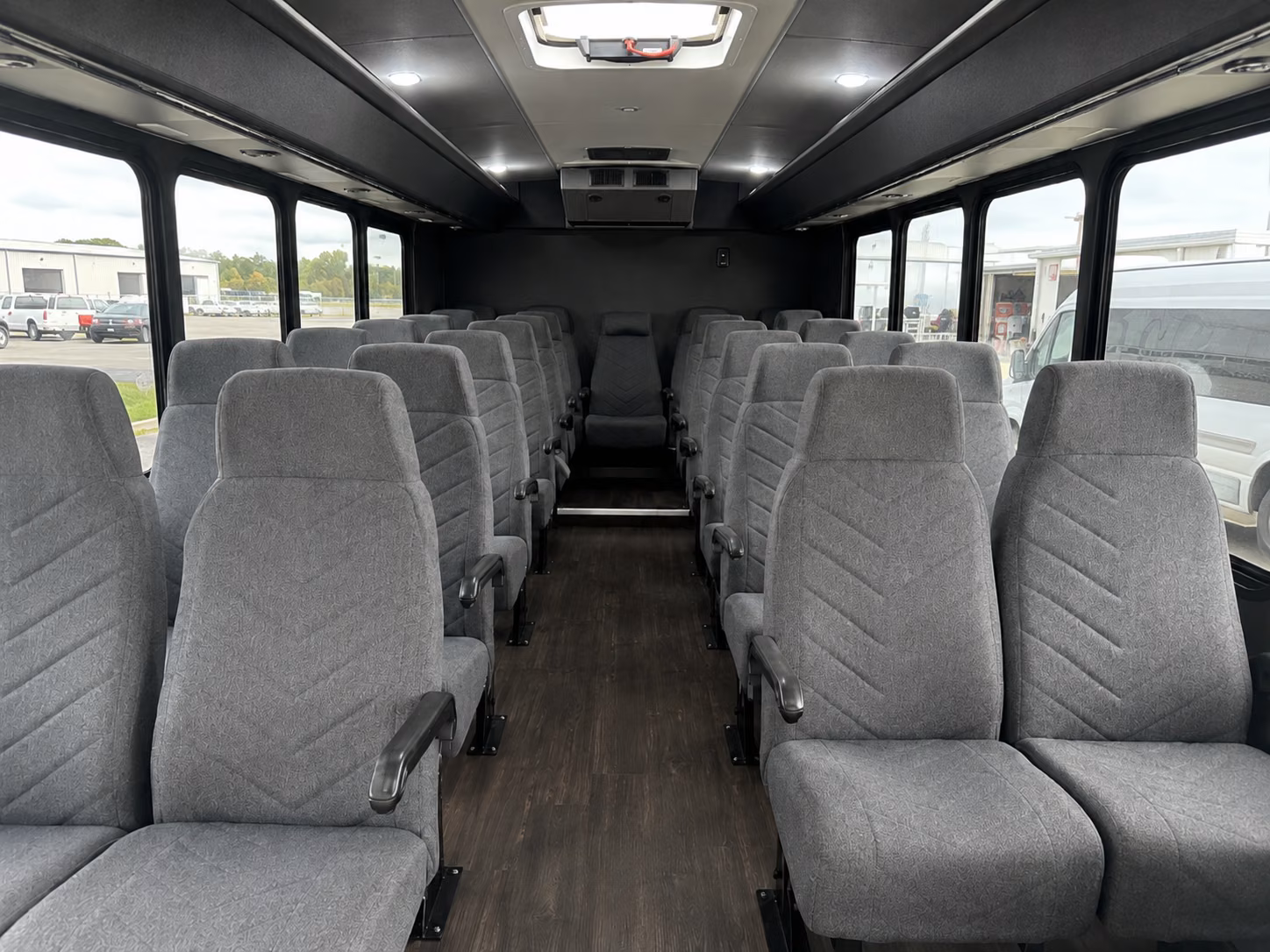 arlington 18 passenger minibus inside
