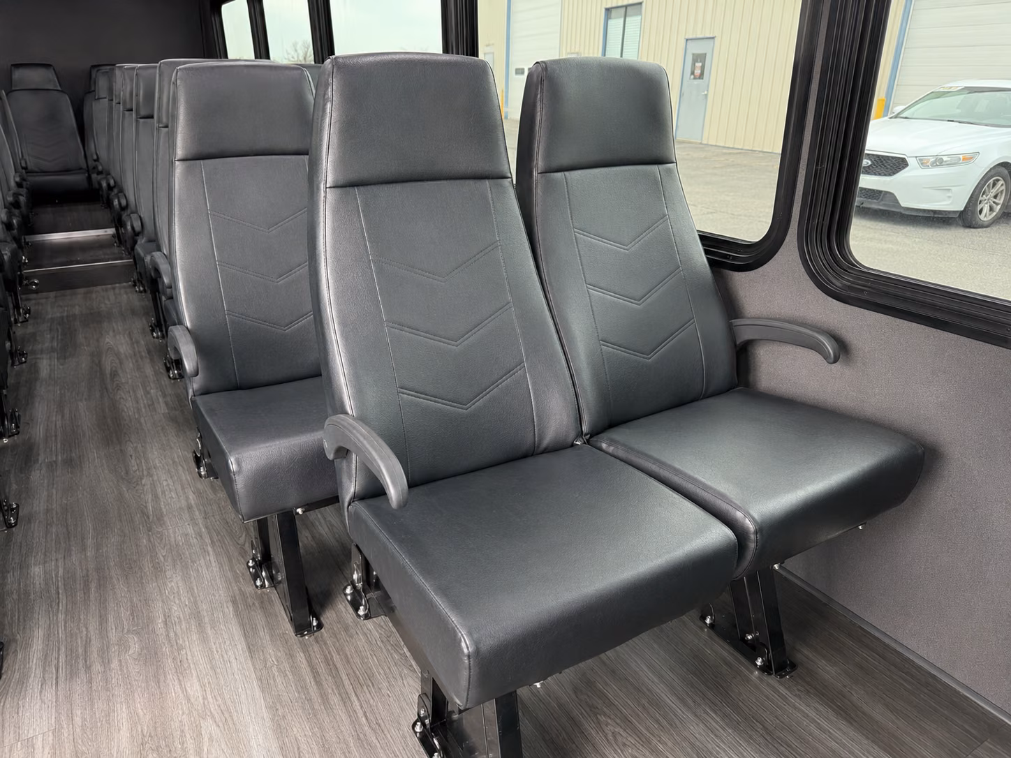 arlington 18 passenger minibus interior