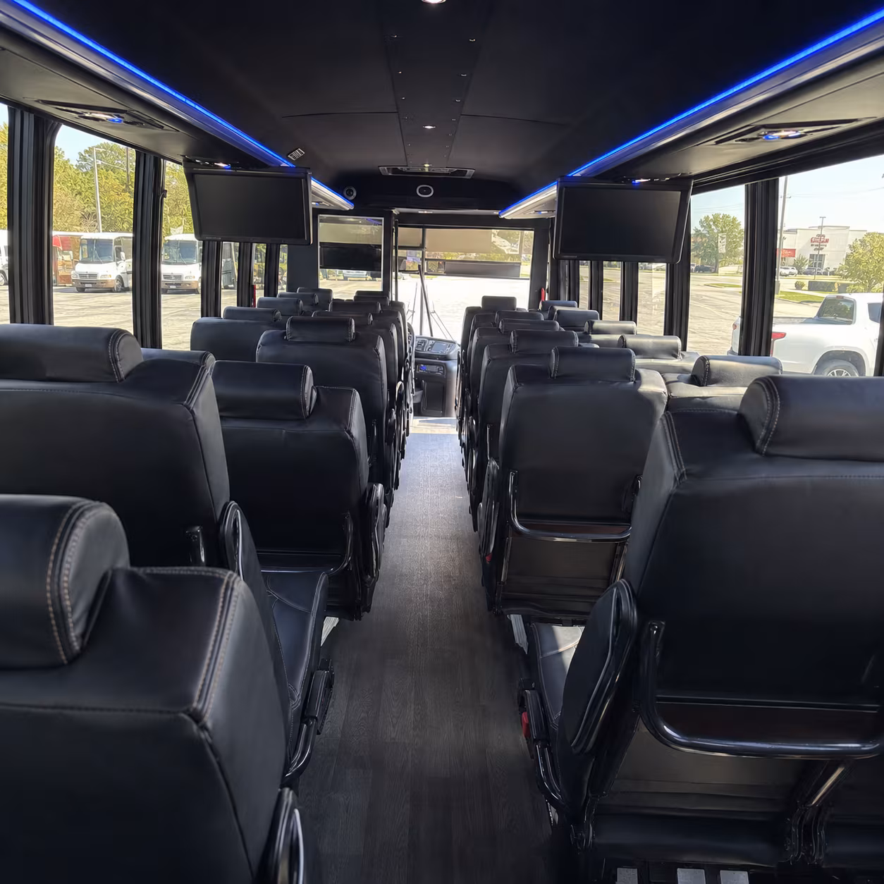 arlington 25 passenger minibus inside