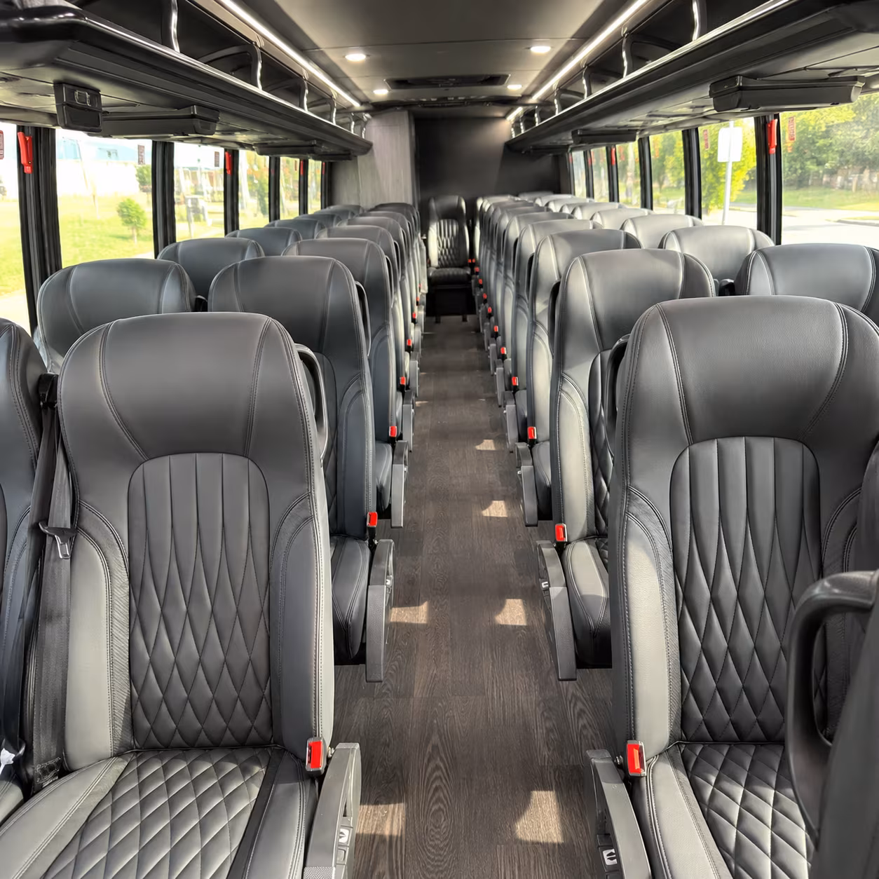 arlington 28 passenger minibus inside