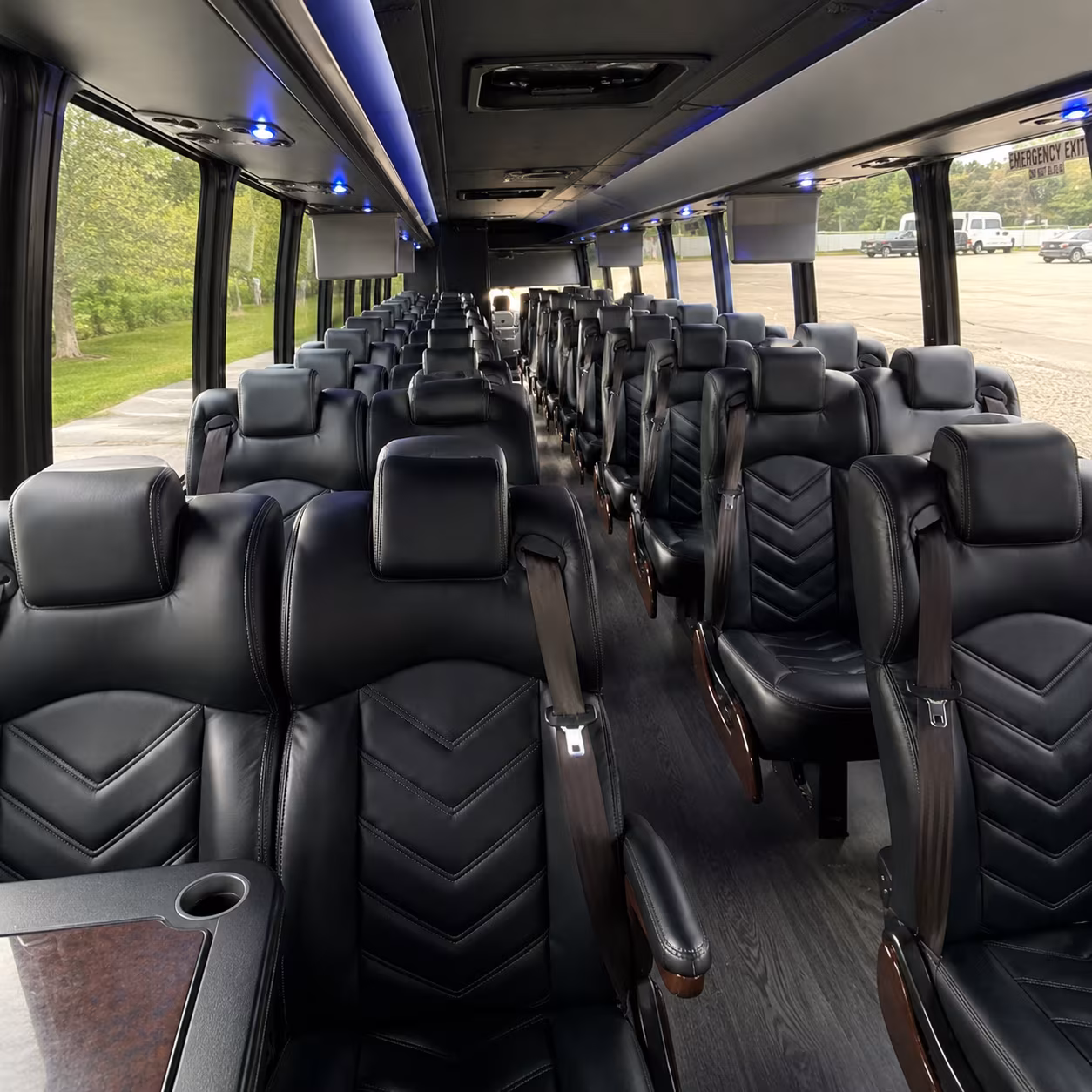 arlington 28 passenger minibus interior