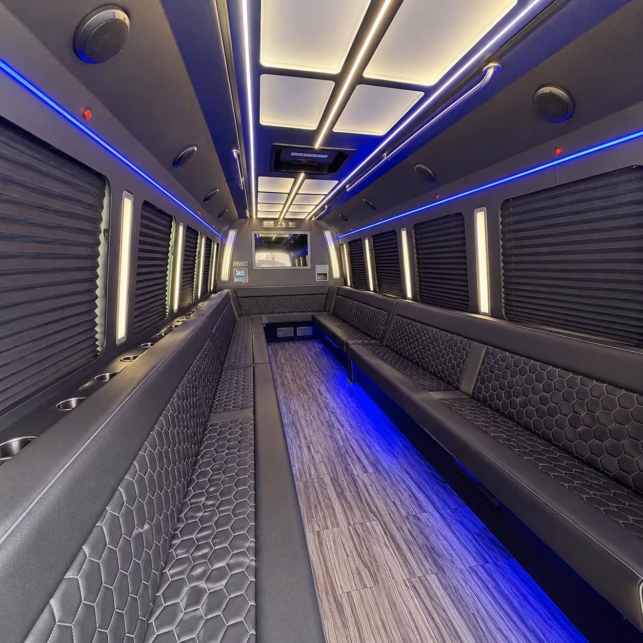 arlington 30 passenger party bus interior
