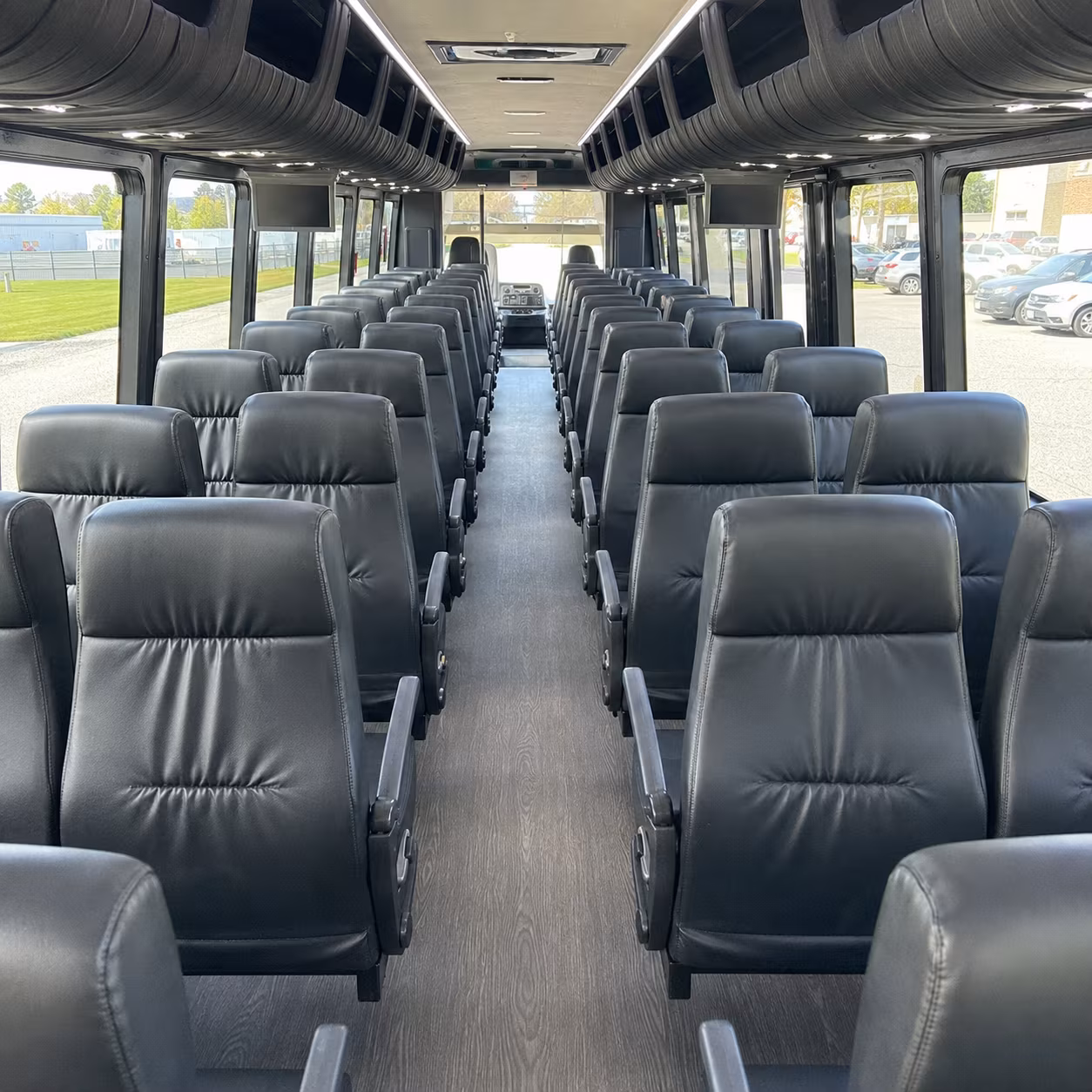 arlington 35 passenger minibus inside