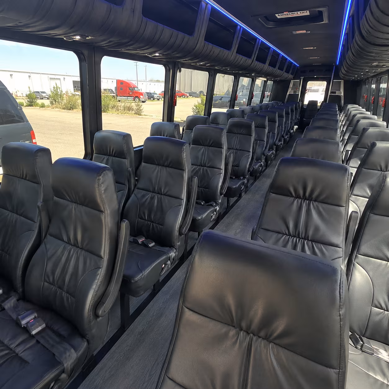 arlington 35 passenger minibus interior