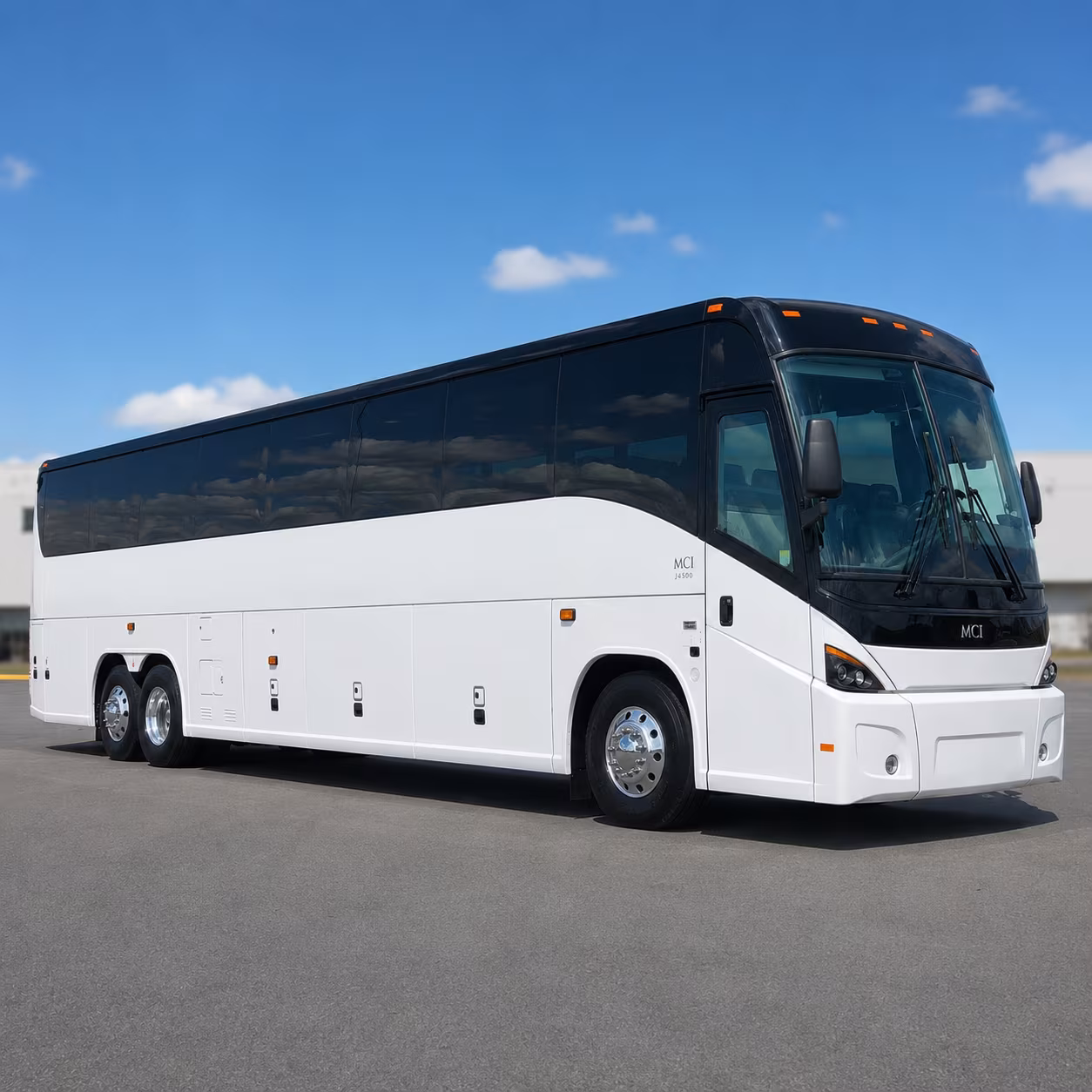 arlington 56 passenger charter bus