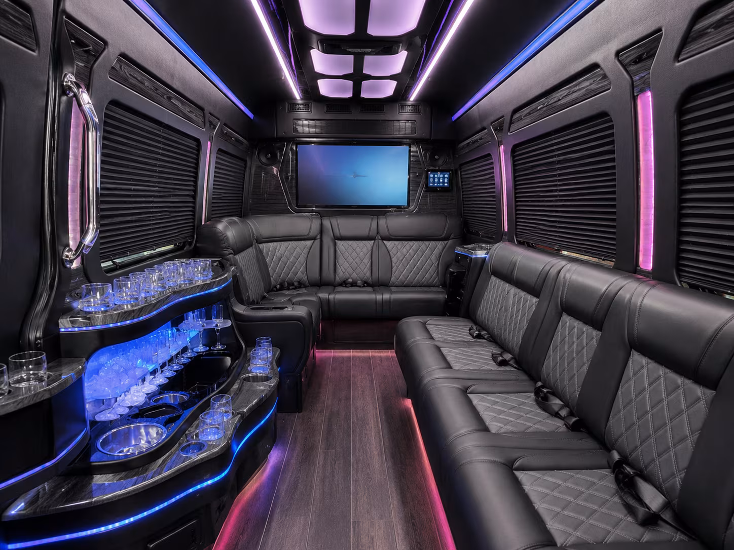 arlington sprinter limousine inside